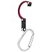 GEAR AID HEROCLIP Carabiner Clip and Hook (Medium) for Camping, Backpack, and Garage, Hot Rod Red