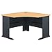 Bush Business Furniture Series A 48W Corner Desk in Beech and Slate