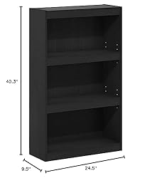 Furinno Jaya Enhanced Home Bookcase 3-Tier
