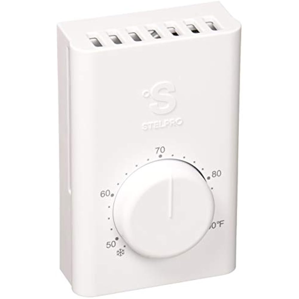Stelpro SWT1F Single Pole Electric Heater Wall Thermostat, White eBay