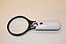 DR Magnum Magnifying Glass 3X 45X Magnifying Glass 3LED Lights Magnifier With Light Great Elderly Gift Magnifying Glass. This 45X Magnifier Glass Has 3X LED Lights For Night Reading