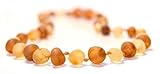 The Art of Cure Baltic Amber Teething Necklace for Baby (Raw Cognac/Lemon) - Anti-inflammatory
