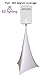 White Tripod Stand Cover by EE Lighting - Skrim 360 Coverage - Tripod Skrim - White Spandex - Completely Wrap your Tripod - FREE TRAVEL BAG