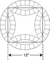 Amazon Com Double Wedding Ring Acrylic Quilting Template Set 1 4 Seam Allowance 7 Pieces