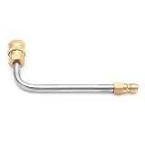 Pressure Washer Wand,Sisenny High Pressure Washer Gutter Rod Cleaner Attachment for Lance/Wand 1/4 Inch Quick Connect