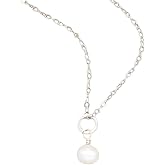 LISA LEONARD DESIGNS Sweet Dainty Freshwater Pearl Necklace Handcrafted Pearl Pendant Necklace Custom Jewelry Women Unique Pearl Charm
