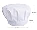 JoyFamily 5 Pieces Chef Hat with Comfortable Durable Cotton Materials and Adjustable Size for Adults (White)