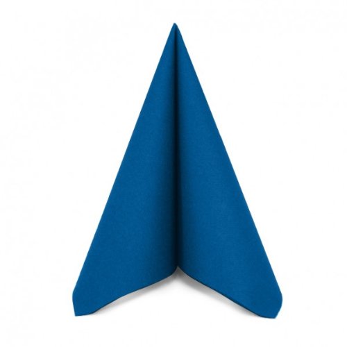 Pack of 50 Premium Quality Linen Feel Airlaid Royal Blue Napkins 40cm