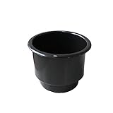 X-Haibei Recessed Plastic Cup Drink Can Holder Marine Boat Marine RV Camper Universa Black