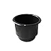 X-Haibei Recessed Plastic Cup Drink Can Holder Marine Boat Marine RV Camper Universa Black