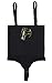ShaperQueen102A Thong - Women Shapewear Panty Bodysuit High-Waisted Tummy Control Sexy Faja Girdle Cincher Body Shaper (Black, XL)