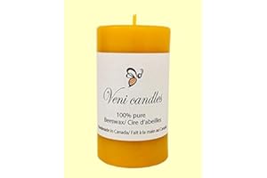 100% Pure Beeswax Pillar Candle (Cylinder 2.4" x 4.1")