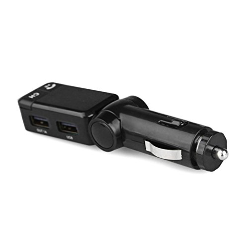 DZT1968 Glamor LCD Bluetooth CSR 2.1 Car Set FM Transmitter MP3 USB disk Charger Handsfree For iPhone