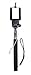 Selfie Stick for iPhone 6 6s Plus 5 5s 5c 4 | Android Samsung Galaxy S5 S6 LG G4 HTC One M9 Nexus OnePlus 2 | Plug and Play Stik for Easy Fast Photos | Black Handle
