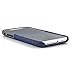 Dockem Luxe Wallet Case for iPhone X/XS: Slim Minimalist Case w/ 2 Credit Card Holder Slots: UltraGrip Canvas Style Synthetic Leather (Blue and Grey)