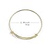 ZX Jewelry 10pcs Womens Expandable Blank Bangle Bracelet for Jewelry DIY Making 2 Colors