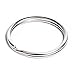 Prudance 100PCS Lead Free Nickel Plated Steel Round Split Ring Key Rings - Bulk Pack of 100-1" 25mm Diameter primary