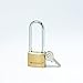 Brinks 161-42001 1-9/16-Inch 40mm Solid Brass Padlock with 2.5-Inch Shackle, 1-Pack