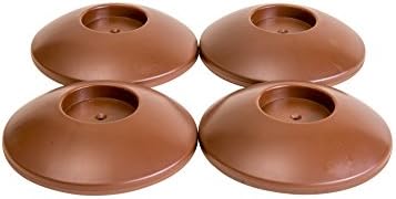 Tylson Wall Guard will Save Your Walls,, 4 Pack for Pressure Gates, Baby/ Pet Gate Brown, Non Toxic and No Tools Required,