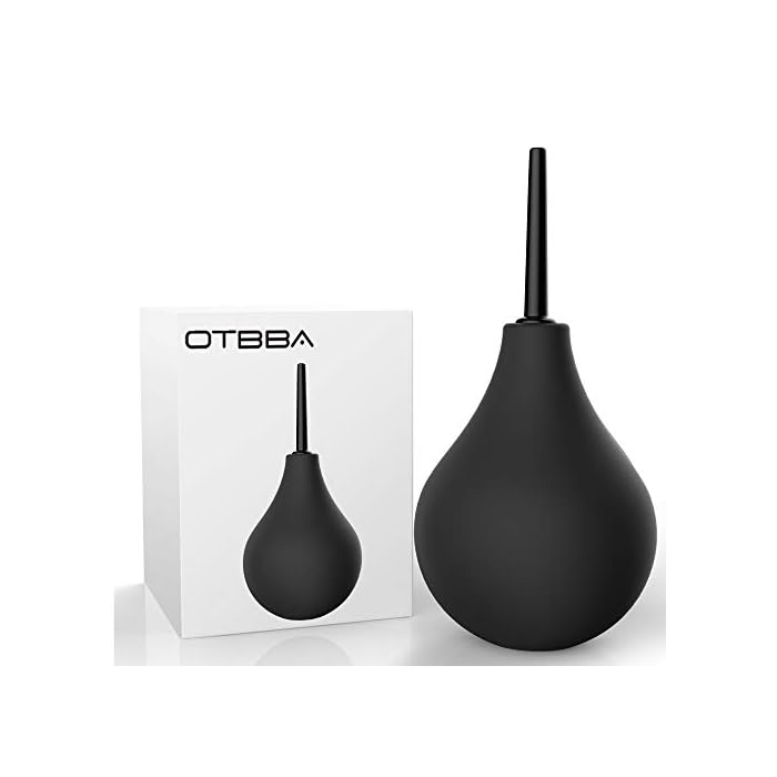 OTBBA Anal Douche Enema Bulb kit Clean Comfortable for Women’s or Men’s Health (Black)