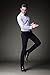 INFLATION Mens Wrinkle-Free Slim-Tapered Stretch Casual Pants,Flat Front Suit Pants, Black, Size 32(Tag 34)