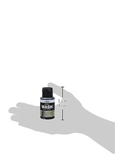 Vallejo - Wash FX | Black 35 ml. (1.18 fl.oz.) | Designed for Dark Vehicles | Visual Realism for Your Projects | Brush or Airbrush Use