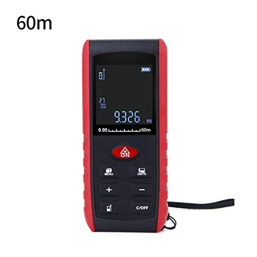 Youngy 60m Handheld Digital Laser Distance Meter with High Definition VTN Display Range Finder Measure Diastimeter - 80M