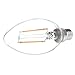 HERO-LED B10-DS-2W-WW27 Dimmable B10 E12 2W Candelabra Style LED Filament Chandelier Light Candle Bulb, 25W Equivalent, Warm White 2700K, UL-Listed, 4-Pack