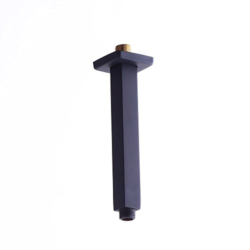 KunMai 8 Inch Rainshower Shower Arm for Ceiling Mount in Black