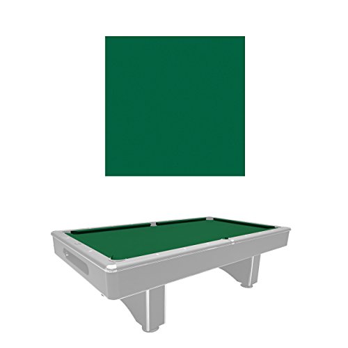 Pre-Cut Green Pool Table Felt Cloth for 8-Foot Billiard Tables by Harvil - Stain Resistant, 22 Ounces