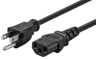 6ft 18AWG Power Cord Cable, 10A (NEMA 5-15P to IEC 60320 C13) MONOPRICE PID: 5279
