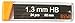Bild Premium Mechanical Pencil Lead Refills (HB, 1.3 mm)