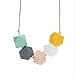 Moms Silicone Teething Nursing Breastfeeding Necklace chew chewable jewelry mom (B)