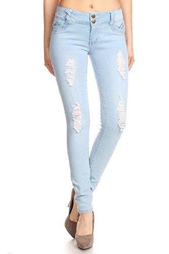 Womens Super Stretch Ripped Distressed Budd Lift Skinny Jeans 09-2 LTB 3