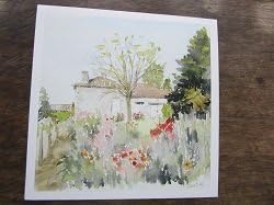 6 Pack Artisan Greeting Cards "Summertime at the Farm" by French Artist Catherine Hollis