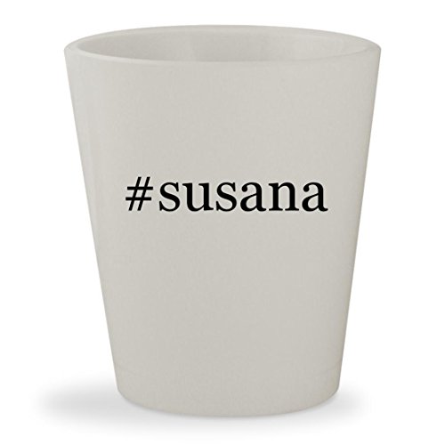 #susana - White Hashtag Ceramic 1.5oz Shot Glass