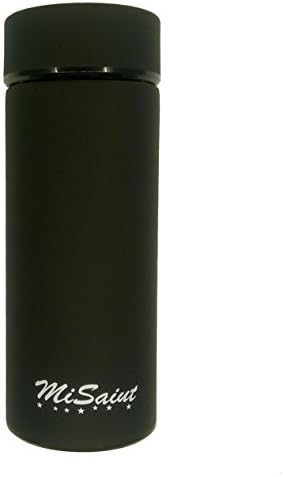 MiSaint Vacuum Insulated Stainless Steel Office Travel Water Bottle,13oz,380ML,Black