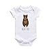Baby Girls Boys Bodysuit Animal Print Ruffle Clothes summer cotton Bodysuit Jumpsuit Floral