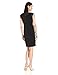 Anne Klein Women's Leather Cap Sleeve Dress