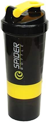 Sports & Outdoors Multifunctional Shaker Bottle with Protein Powder Compartment Cup Fitness Portable Layered 500ml