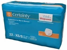 Walgreens Certainty Underwear, Moderate Absorbency, Superior Dryness, XS/S, 22 ea