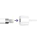 BYSTECH 3ft Lightning Extension Cable 8-Pin Adapter Male to Female Cord Extender Dock for iPhone 6s,7 Plus,5s,5E, iPad, iPod, Pass Video, Data, Audio(White)