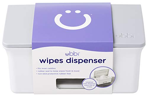 3 Ubbi+Wipes+Dispenser+Weighted+Plate