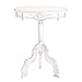 Shabby Elegance Distressed White Rococo Accent Table