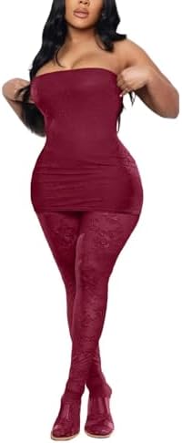 red lace tube dress with tights So Lovely Lace Micro Mini Dress Set - Red