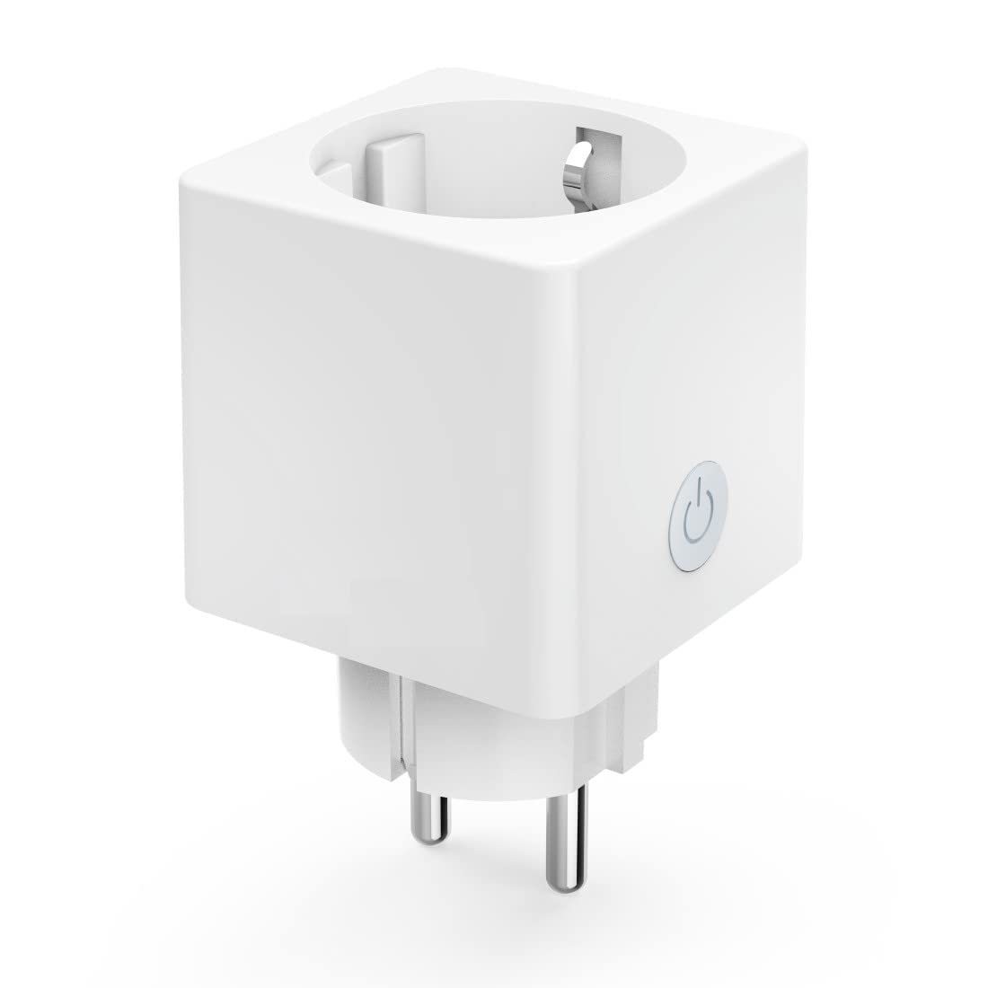 Hama Advanced WiFi Socket, Mini Plug (smart socket without hub, WiFi socket for voice and app control, for e.g. Christmas lights, Christmas decorations, floor lamp, 3680W, 16A, 220-240V, 50Hz) white