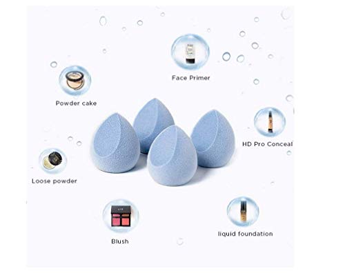 image for CHARMINER Microfiber Velvet Sponge, Latex-Free Makeup Sponges Set Perf