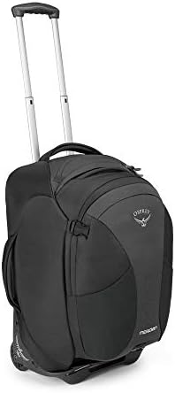Osprey Meridian 60 Unisex Convertible Wheeled Travel Pack with 16L Detachable Daypack - Metal Grey (O/S)