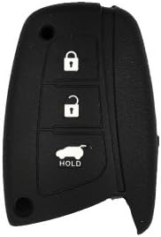 Dian Bin-3 Buttons Black Silica Gel/Silicone Smart Key Cover By Grand/ Santafe Hyundai Available