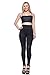 J2 LOVE Women's Faux Leather Side Inset Scuba Legging